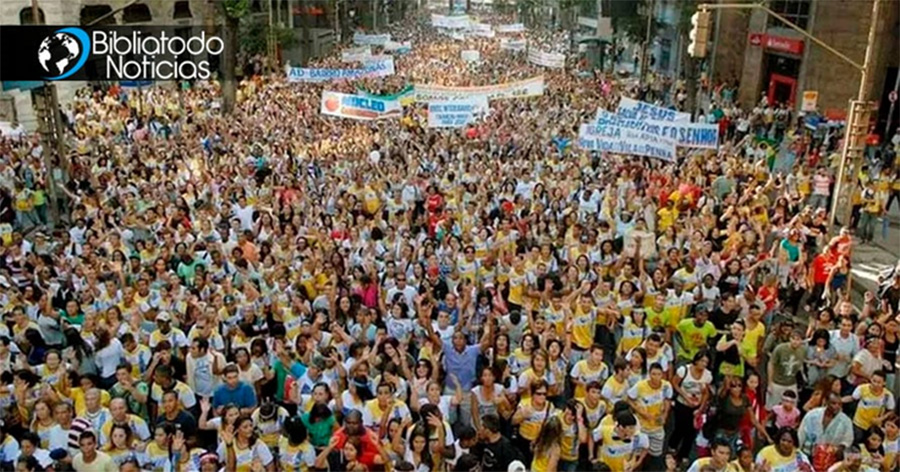 Marcha para Jesús 2024 inunda Río de Janeiro con miles de cristianos exaltando al Señor 2