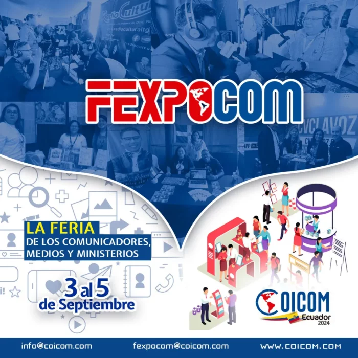 FEXPOCOM 2024, aún puede adquirir un espacio para expandir su Ministerio u Organización